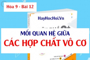 Sơ đồ mối quan hệ và dãy chuyển hóa giữa các Hợp chất Vô cơ - hóa 9 bài 12